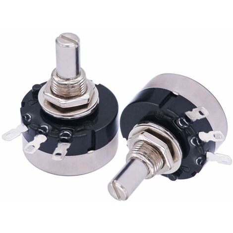 2 pièces RV24YN20S B102 potentiomètre 1K ohm potentiomètre rotatif à Film de carbone potentiomètre à tour unique A03-6mm RV24 B102+A03