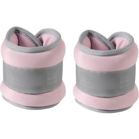 2 Pièces Sandbag de Cheville Poids 2.2lb avec Sangle Réglable et Fermeture Velcro pour Entraînement Fitness et Danse