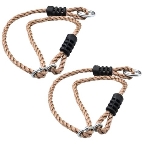 2 Pièces Sangles de Balançoire Cordes d'Extension Eéglables Cordes de Balançoire pour Arbre Sangle Hamac Corde en Nylon Réglable à Suspendre Fixation Hamac pour Intérieur et Extérieur