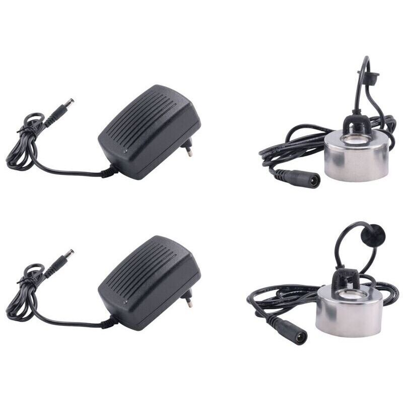 2 PièCes SéRies avec la Prise 45Mm Humidificateur Ultrasonique Brumisateur Industriel Incubateur 24V NéBuliseur Atomiseur Brumisateur de TêTe Prise