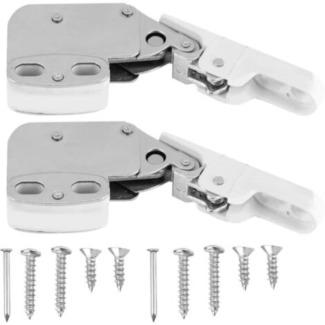 2 pièces Serrure d'armoire à Ressort,Mini Loquets Tactiles,Loqueteaux à Ressort,Mini Latch,Latch Loqueteaux,Appuyez pour Ouvrir e