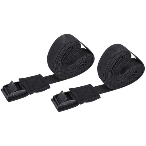 2 pièces/set Sangles de fixation pour planche de surf, kayak et toit de voiture avec boucle de verrouillage