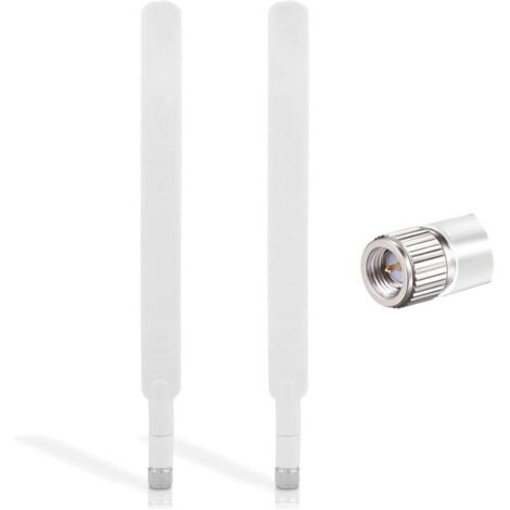 2 Pieces SMA 4G LTE Antenna SMA Male Cellular WiFi Antenna 10dBi High Gain Router Antenna Signal Amplifier for Huawei Netgear ZTE 3G/4G LTE Mobile Router Modem IP Security Camera