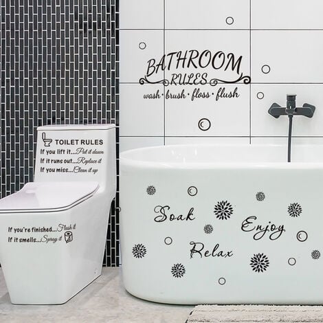 Stickers muraux salle de bain