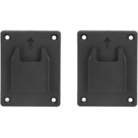 2 Pièces Support de Batterie avec Fixations et Trous de Montage pour Milwaukee M18 18V