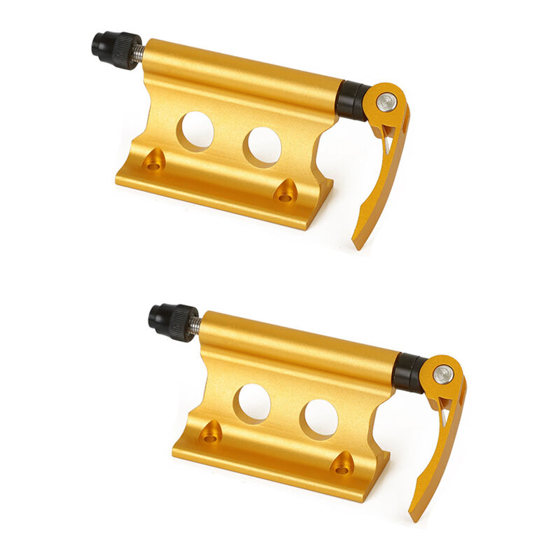 Sjqka - 2 Pièces Support de Fixation de Fourche de Vélo, Support Velo Voiture, Support de Fourche de Bicyclette(jaune)