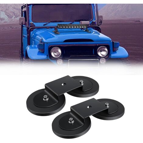 2 Pièces Support De Montage Barre Led Magnétique 6,6cm Fixation Puissante Pour Toit Véhicule Tout-terrain