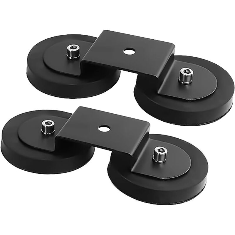 2 pièces Support de montage de barre lumineuse LED à base magnétique, Support ventouse puissant, Convient pour voiture véhicule tout-terrain phare de