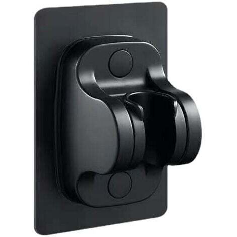 2 pièces support de pomme de douche amovible support de pomme de douche à main réglable support de pomme de douche puissant sans ventouse sans support de tuyau de douche poinçon, 12.5x8x5.5cm