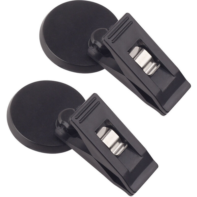 2 pièces Support de Ticket de Parking avec Ventouse, fenêtre de Voiture Pare-Soleil Cartes en Tissu Billets Ventouse avec Pince, Noir