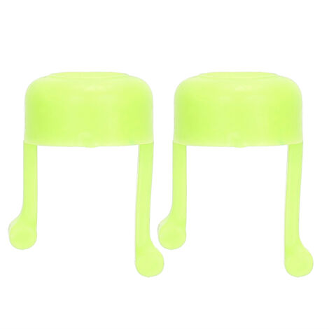 2 pièces Support Guide Gouttes pour les Yeux Portable, Aide à l'Application de Collyre, Dispositif Pratique pour Bouteille de Gouttes Oculaires Vert