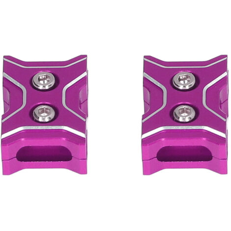 2 Pièces Support pour Batterie RC - Fixation Léger en Aluminium pour Moteur et Télécommande de Voiture RC Rose