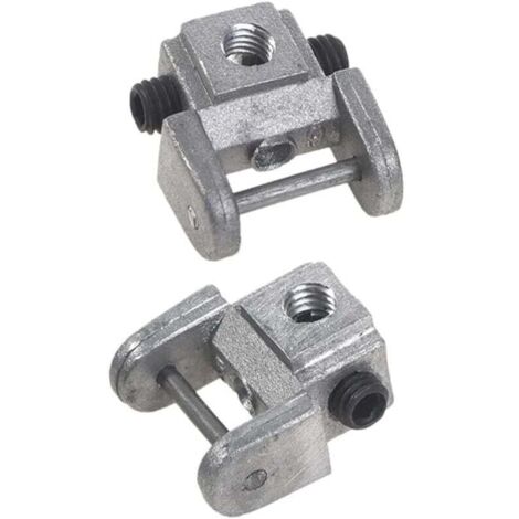 2 Pièces Supports de Lames de Scie à Chantourner Kits de Conversion Adaptateur Sans Broche Supports de Lame Supérieur/Inférieur en Métal