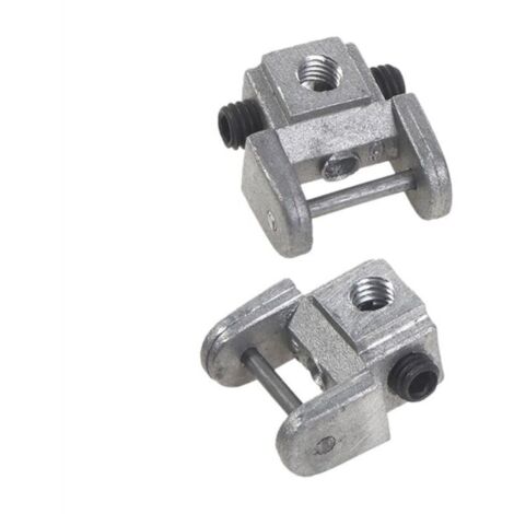 2 Pièces Supports de Lames Scie à Chantourner Kits Conversion Adaptateur Sans Broche Lame Supérieur/Inférieur en Métal