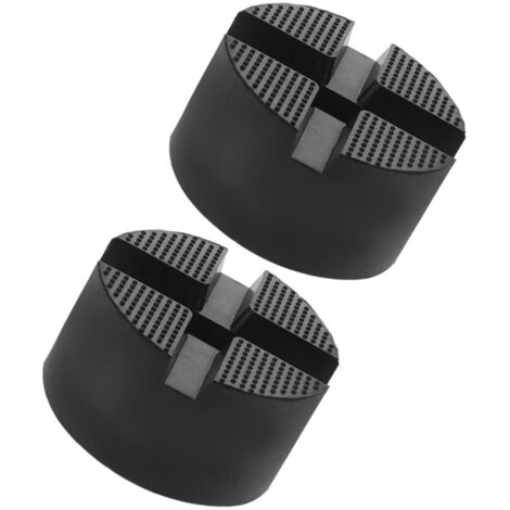 2 Pièces Supports de Levage Caoutchouc Adaptateurs Universels pour Jack avec Conception Antidérapante Protection pour Châssis Accessoires pour Élévateurs Compatibles avec Divers