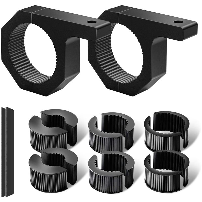 2 pièces supports de phares de travail 25-50mm, 1.5'/2', support de serrage universel Convient aux motos,4x4,ATV,UTV,camions,bateaux,barres de toit