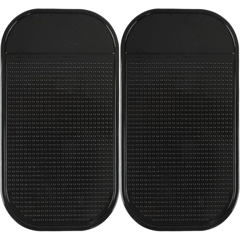 2 Pièces Tapis Antidérapant Voiture Tableau de Bord,Auto-Adhésif Tapis Intérieur de Voiture en Gel de Silicone Lavable Réutilisable pour Téléphone