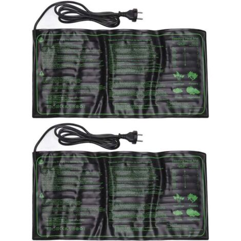 2 Pièces Tapis Chauffant Imperméable Pour Semis,Coussin à Température Constante pour la Croissance des Graines de Plantes,Prise UE 220-240V