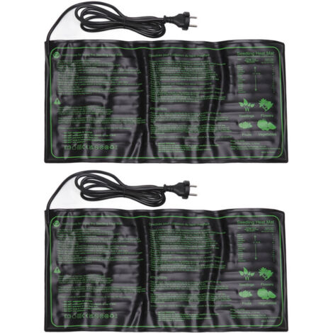 2 Pièces Tapis Chauffant Imperméable Pour SemisCoussin à Température Constante pour la Croissance des Graines de PlantesPrise UE 220-240V