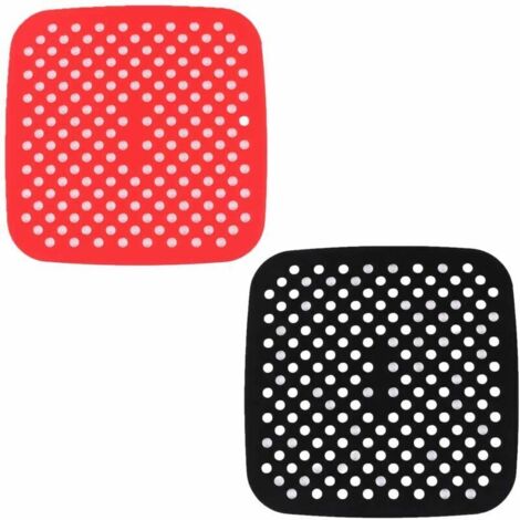 2 pièces tapis de machine à frire réutilisables antiadhésifs en silicone lavable lave-vaisselle pour revêtement de four accessoires de cuisson résistants à l ' huile doublure de plateau de machine à