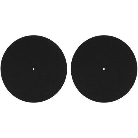 2 pièces Tapis de Protection Anti-dérapant pour Platine Vinyle 12 Pouces, Accessoire de Remplacement pour Disques Domicile