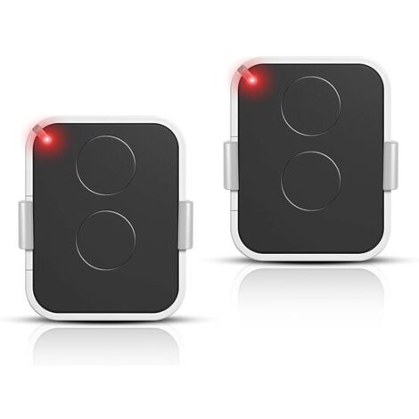 2 Pièces Télécommande Nice 433 MHz Rolling Code, 2 Canaux, Remplacement pour ON1E, ON2E, ON4E, Compatible avec Motorisations Portail et Garage, Portée Jusqu’à 200m, Format Porte-clés Compact