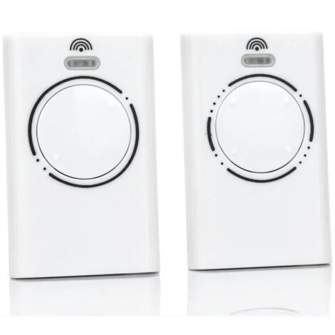 2 Pièces Telecommande Porte de Émetteur de Garage 868MHz,Telecommande Portail 2 Canaux Compatible avec XT4 868 SLH LR, XT4 868 SLH, XT2 868 SLH LR, XT2 868 SLH(White)