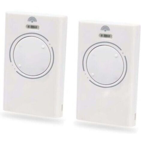 2 Pièces Telecommande Porte de Émetteur de Garage 868MHz,Telecommande Portail 2 Canaux Compatible avec XT4 868 SLH LR, XT4 868 SLH, XT2 868 SLH LR, XT2 868 SLH（White）