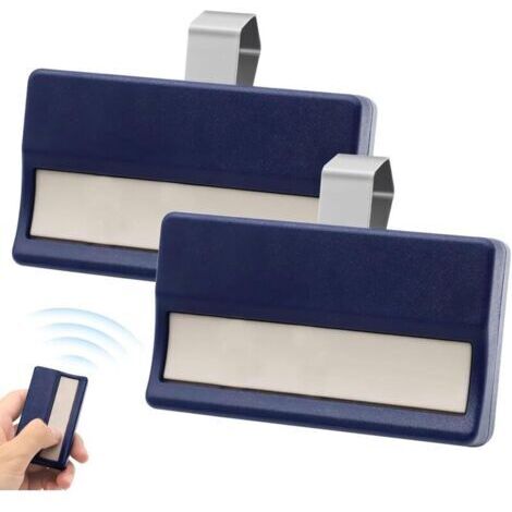 2 pièces Télécommande radio pour porte de garage,Télécommande pour porte de garage,Télécommande radio 433 MHz pour 4330E,4332E,4333E,4335E