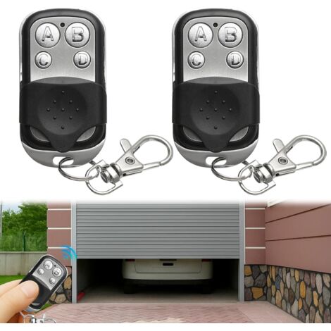 2 Pièces Telecommande Universelle Porte Garage,433.92 MHz Élécommande Universelle Portail,pour Porte de Garage et Voiture