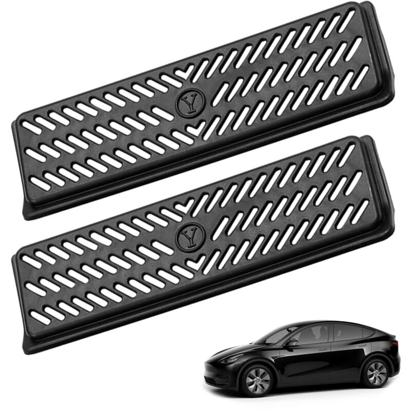 2 Pièces Tesla Model Y Accessoires, Protection de la Grille d'aération du Flux d'air Remplacement pour Tesla Model Y 2019—2023, Protections de