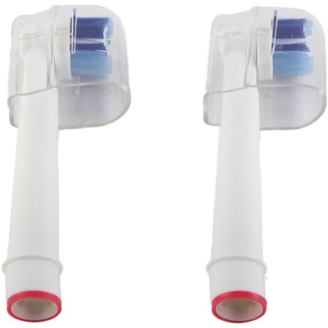 2 pièces têtes de brosse à dents électrique rechargeables, brosses de remplacement pour nettoyage précis et portable