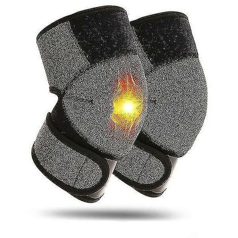 2 pièces Tourmaline aimant auto-chauffant genouillère soutien thérapie magnétique genouillères plus chaudes pour l'hiver
