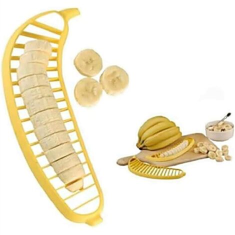 2 pièces Trancheuse banane – Coupe fruits – Trancheuse – Plastique – Banane – Fruits – Cutter – Trancheuse – Cuisine – Fruits – Couleur Random – Maison – Accessoires