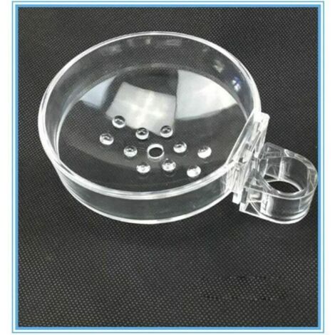2 pièces Transparent ABS Porte-Savon de Salle de Pain pour Barre de Douche,Rond,Diamètre 22mm