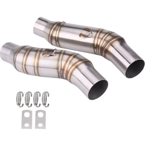 [2 pièces] Tube d'échappement moyen en acier inoxydable pour Z1000 2010-2014 51 mm