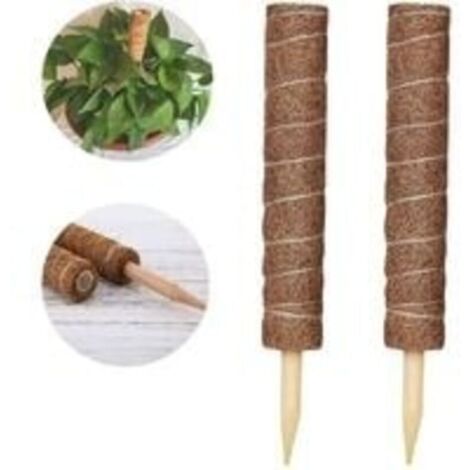 2 Pièces Tuteur Plante,Tuteur Coco, Poteau De Coco, Bâton De Coco pour La Maison Jardin Plante Grimpantes Extension De Support De Plante