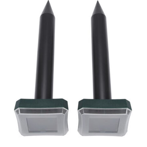 2 pièces ultrasons solaire serpent souris ravageur rongeur répulsif Anti moustique jardin cour