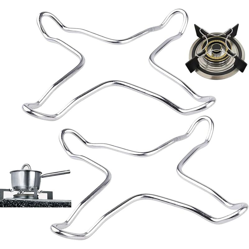 2 Pièces Universel Fonte Anneau à Gaz, Support Universel pour Cuisinière, Wok Support Stand pour Gaz Table de Cuisson, pour Les Cuisines, Les
