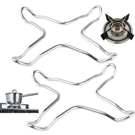 2 Pièces Universel Fonte Anneau à Gaz, Support Universel pour Cuisinière, Wok Support Stand pour Gaz Table de Cuisson, pour Les Cuisines, Les Machines À Café, Les Fours, Poêles À Gaz