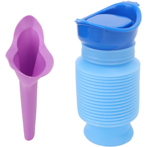 2 pièces Urinoir Rétractable Portable Anti-Fuites Grand Volume pour Hommes Femmes Enfants Voyage