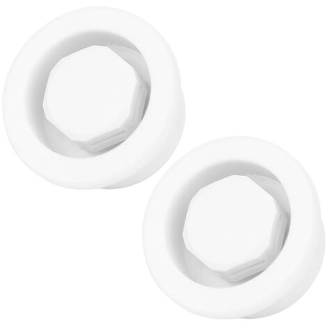 2 Pièces Ventouse Automatique Étanche pour Planche de Surf et Paddle Board, Accessoire de Respiration PVC Blanc