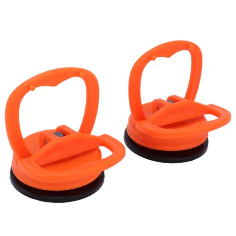 2 pièces Ventouses de Levage pour Verre, Porte-Vitres Manuel, Pompe à Vide de Préhension, Pinces de Soulèvement pour Carreaux et Miroirs