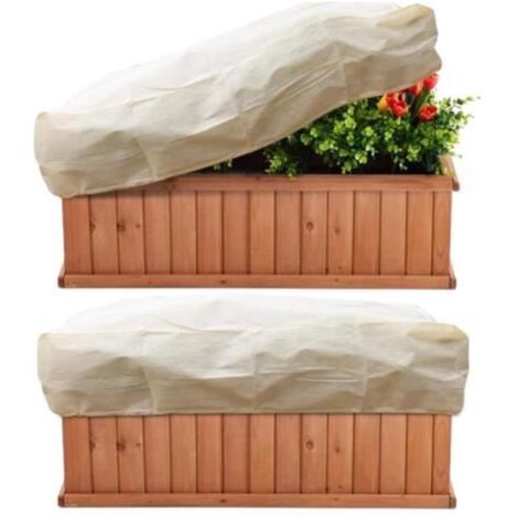 2 Pièces Voile D'hivernage,Voile Hivernage Plante Exterieur 150 x 45 x 40 cm,Housse Hivernage Plante Exterieur,Housses de Protection