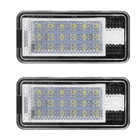2 pièces voiture Led numéro Hop-Lpl0114 plaque lampe ampoule Kit pour Audi A3 S3 A4 S4 B6 B7 A6 C6 S6 A