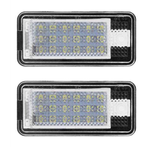 2 pièces voiture Led numéro Hop-Lpl0114 plaque lampe ampoule Kit pour Audi A3 S3 A4 S4 B6 B7 A6 C6 S6 A
