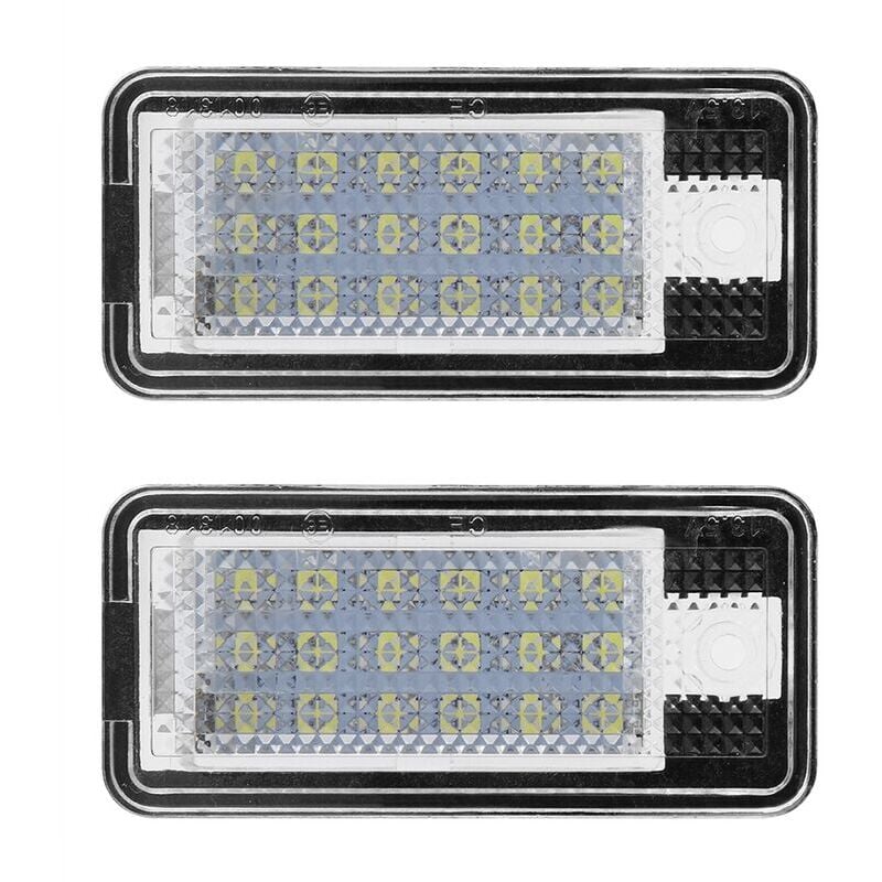 2 pièces voiture Led numéro Hop-Lpl0114 plaque lampe ampoule Kit pour Audi A3 S3 A4 S4 B6 B7 A6 C6 S6 Debuns