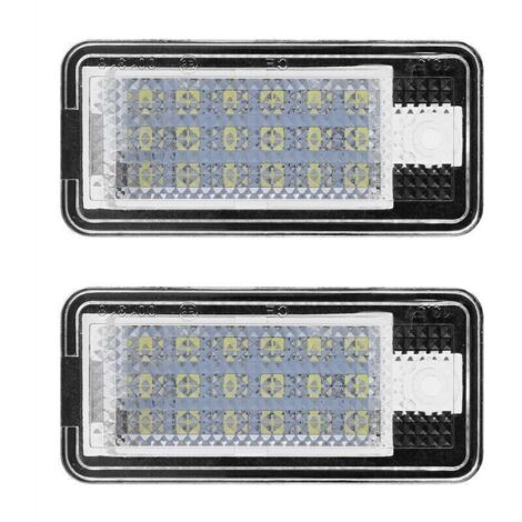 2 pièces voiture Led numéro Hop-Lpl0114 plaque lampe ampoule Kit pour Audi A3 S3 A4 S4 B6 B7 A6 C6 S6,DEBUNS