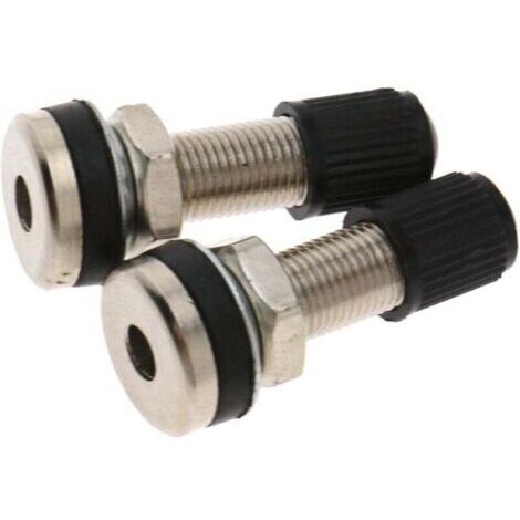2 pièces voiture moto pneu pneu Valve Tubeless métal Valve tiges avec bouchons anti-poussière