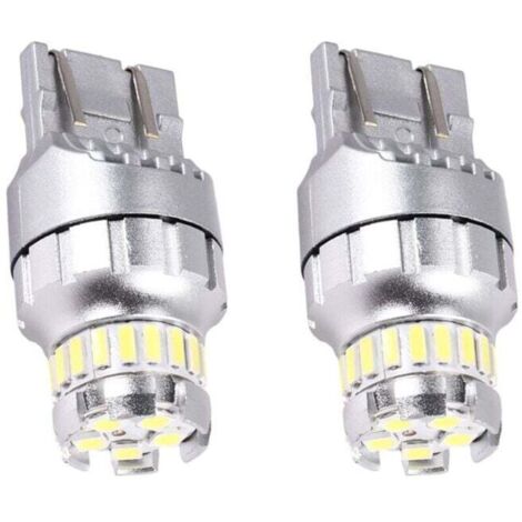 2 PièCes Voiture T20 7440 W21W LED Canbus Feux de Recul 7443 Ampoule Freinage ArrièRe 6000K Lampe Super Lumineuse